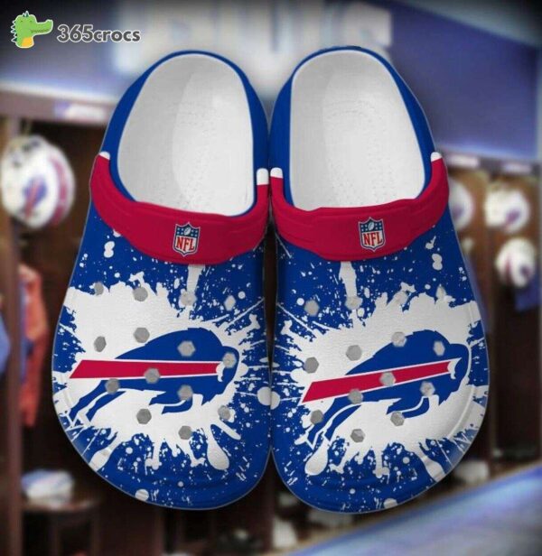 Personalized Buffalo Bills Football Team Crocs Clog Custom Name Shoes