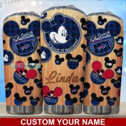 Personalized Buffalo Bills Mickey Beige Icon Tumbler