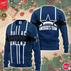 Personalized Name NFL Dallas Cowboys, 3D Print ugly Sweater christmas gift