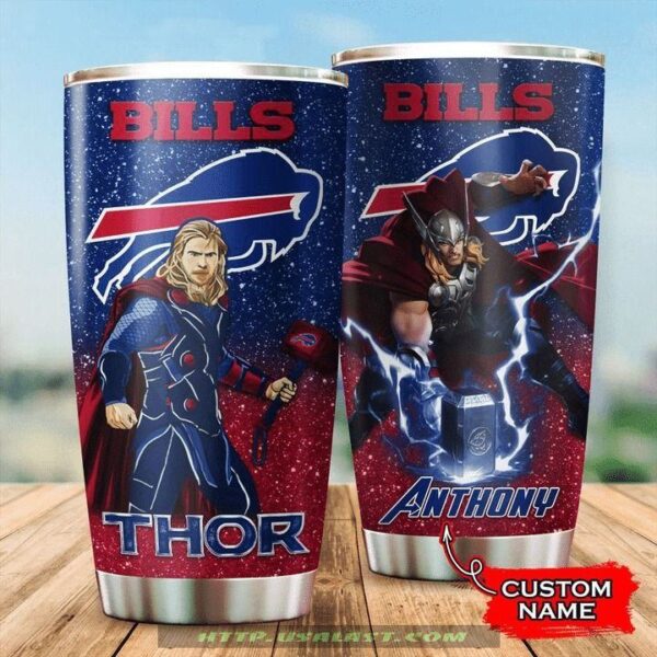 Personalized name Buffalo Bills nfl Thor Tumbler Cup