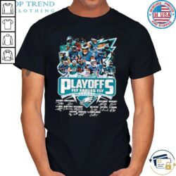 Best Los Angeles Rams Hawaiian Shirt For Cool Fans Philadelphia Eagles 2022 NFL Playoff Fly Eagles Fly Signatures Shirt