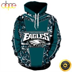 Philadelphia Eagles & NFL Eagles Logo 3D Hoodie All Over Print Shirt