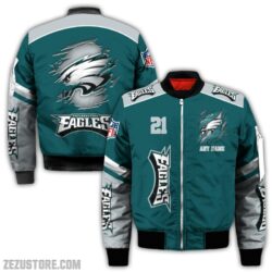 Philadelphia Eagles NFL all over 3D Bomber jacket, fooball gift for fan