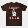 Rugby Ghost Halloween T Shirt 1 1