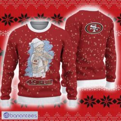 San Francisco 49ers Christmas Santa Claus Tattoo Ugly Sweater For Men Women