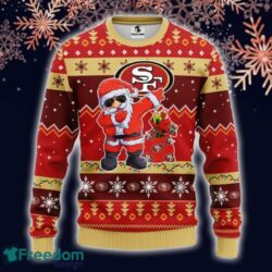 NFL ugly sweater christmas funny santa, San Francisco 49ers team gift