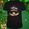 Santa Snoopy And Charlie Brown 2023 Christmas Ravens Shirt 1