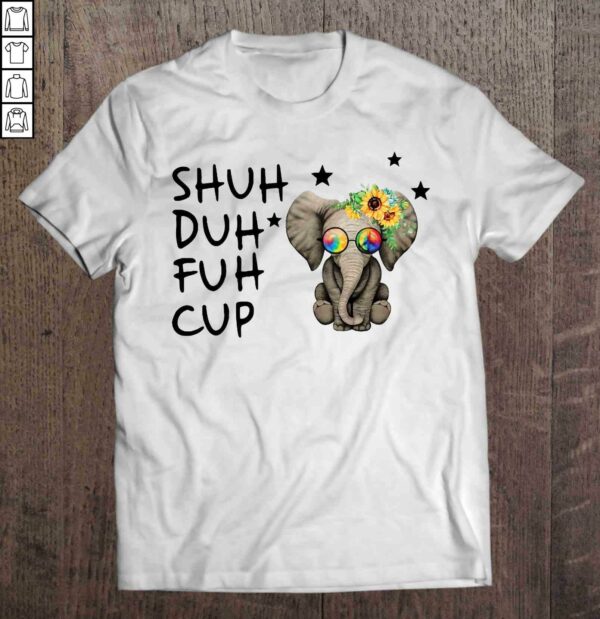 Shuh Duh Fuh Cup Sunflower Elephant Shirt