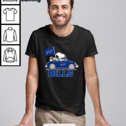 Snoopy And Woodstock Driving Car Buffalo Bills Nfl Playoffs 2022 Shirt