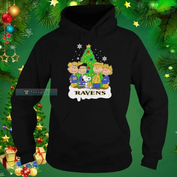 Snoopy The Peanuts Christmas Baltimore Ravens Shirt 2