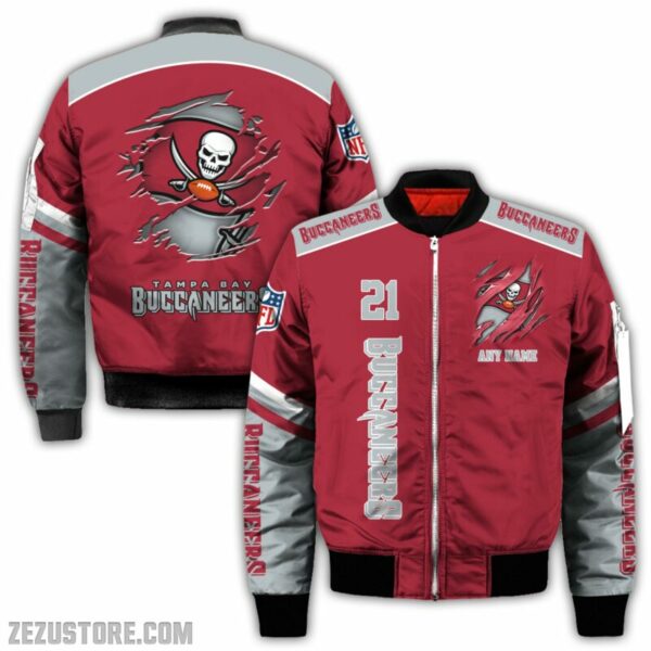 Tampa Bay Buccaneers NFL all over 3D Bomber jacket fooball gift for fan