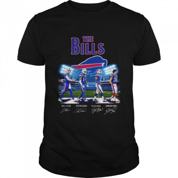 The Buffalo Bills abbey road signatures 2023 shirt