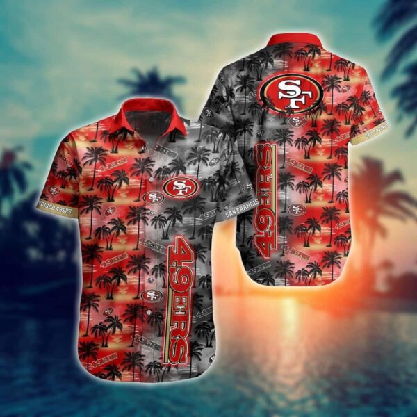 Vintage NFL San Francisco 49ers Hawaiian Shirt Beach Vacation Gift NFL Hawaiian Shirt