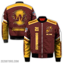 Washington Commanders NFL all over 3D Bomber jacket, fooball gift for fan