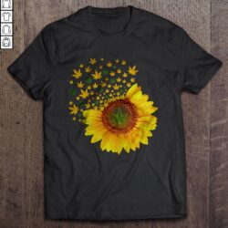 Weed Sunflower Stoner Gift TShirt