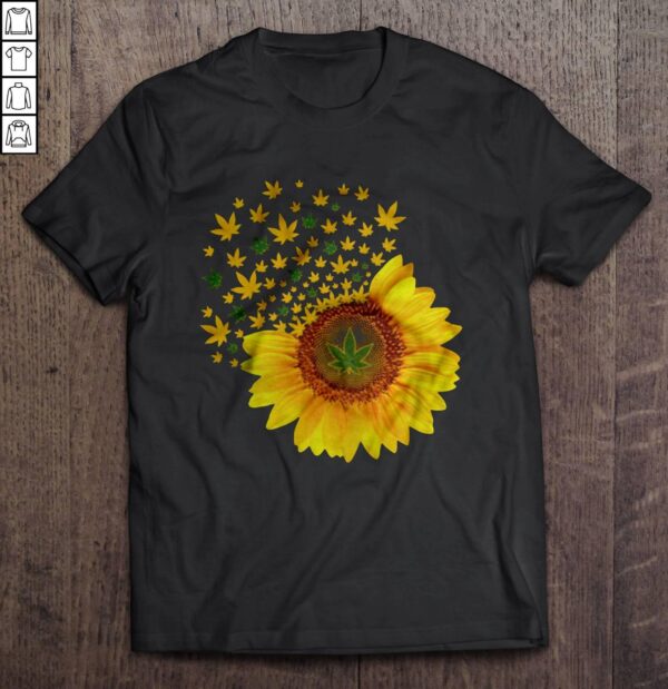 Weed Sunflower Stoner Gift TShirt