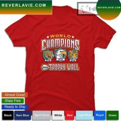 World Champions Trophy Wall KC Football T-shirt