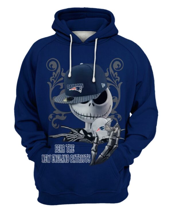 new england patriots nfl JACK SKELETON new model hoodie 3D custom shirt custom shirt