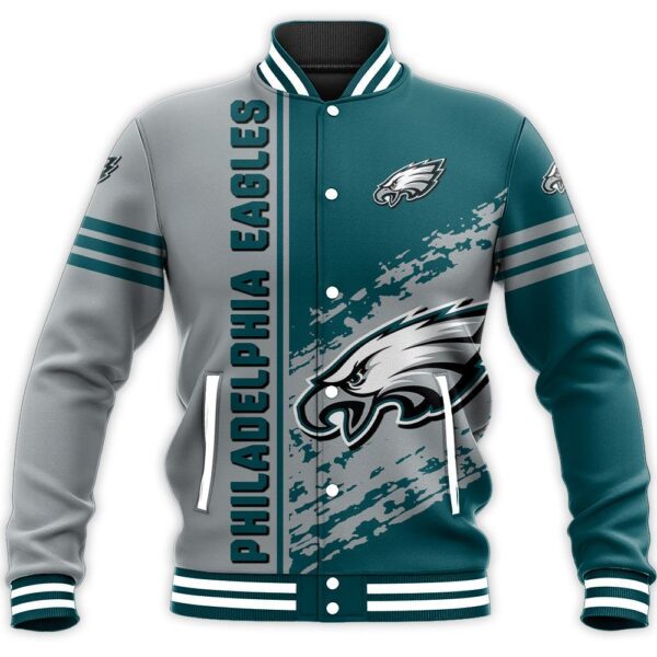 nfl-Philadelphia-Eagles-Baseball-Jacket-Quarter-Style