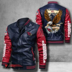 Arizona-Cardinals-NFL-USEagle-Bomber-Leather-Jacket-custom-red