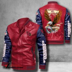 Arizona-Cardinals-NFL-USEagle-Bomber-Leather-Jacket-custom-red