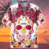 Arizona Cardinals Skull Flower Hawaiian Shirt Arizona Cardinals Skull Flower Hawaiian Shirt