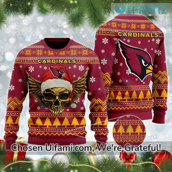 Arizona Cardinals Sweater Beautiful Skull Arizona Cardinals Christmas Gifts