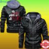 Atlanta Falcons NFL Snoopy love Leather Jacket For Fan