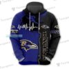 Baltimore Ravens Beating Curve Texture Hoodie 2