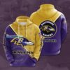 Baltimore Ravens Big Logo Cross Line Pattern Hoodie 2