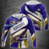 Baltimore Ravens Big Logo Curved Pattern Hoodie 2