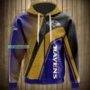 Baltimore Ravens Curved Stripes Pattern Hoodie 2