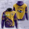Baltimore Ravens Flame Ball Hoodie 1