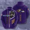 Baltimore Ravens Go Ravens Stripes Pattern Hoodie 1