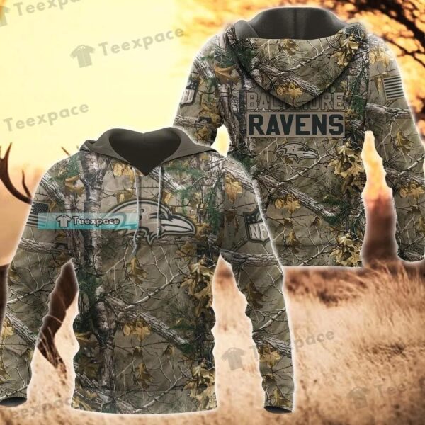 Baltimore Ravens Hunting Camo Hoodie 1