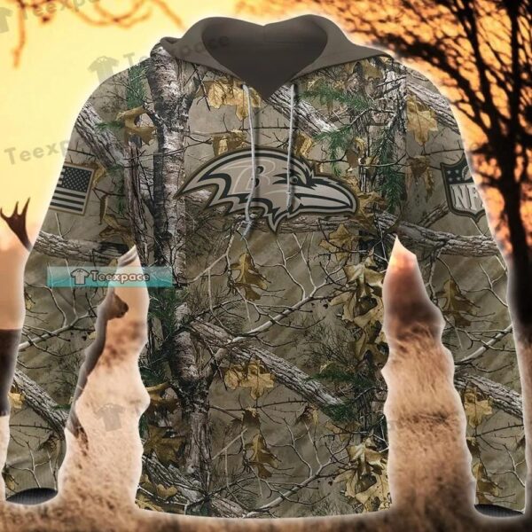 Baltimore Ravens Hunting Camo Hoodie 2