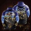 Baltimore Ravens Jason Freddy Michael Halloween Horror Hoodie 1