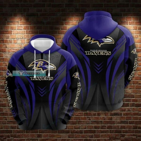 Baltimore Ravens Jogger Arrow Curved Stripes Texture Hoodie 2