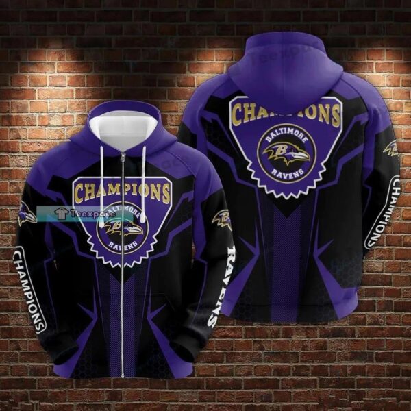 Baltimore Ravens Jogger Racing Design Hoodie 1