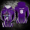 Baltimore Ravens Lamar Jackson Arrow Stripes Pattern Hoodie 1