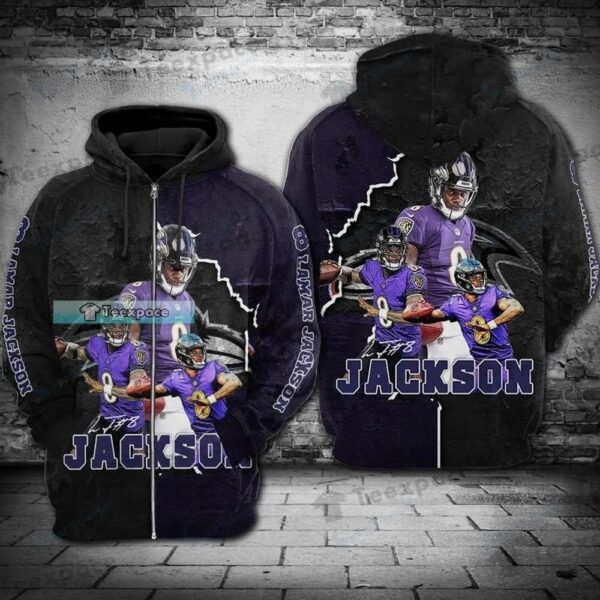 Baltimore Ravens Lamar Jackson Super Player Hoodie 1