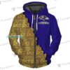Baltimore Ravens Letter Print Pattern Hoodie 1