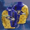 Baltimore Ravens Logo Print Pattern Hoodie Baltimore Ravens Logo Print Pattern Hoodie 1
