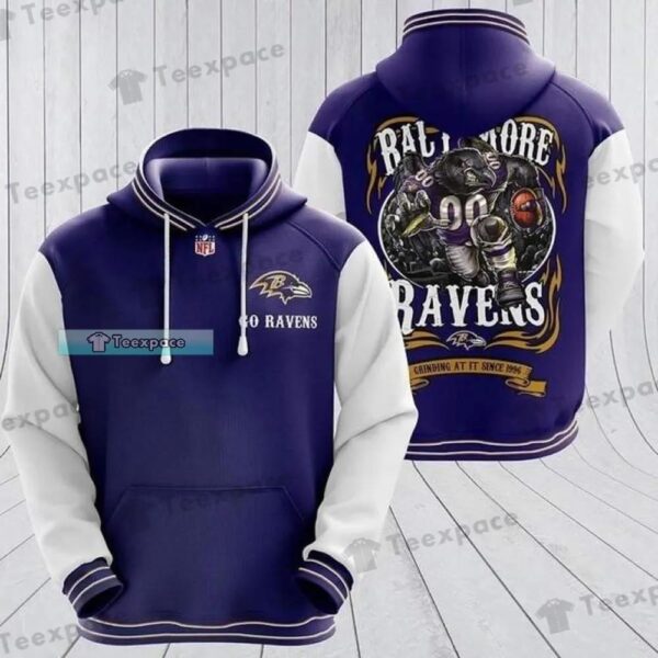 Baltimore Ravens Mascot Poe Hoodie 1