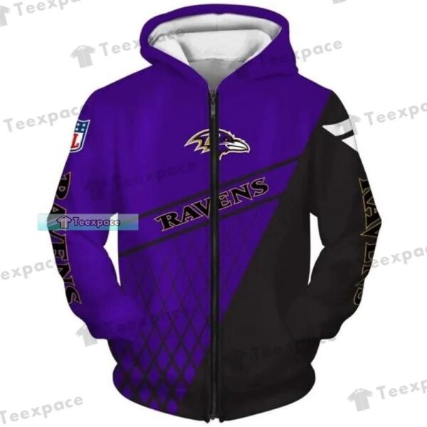 Baltimore Ravens Net Pattern Hoodie 1