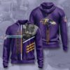 Baltimore Ravens Player Art Stripes Pattern Hoodie Baltimore Ravens Player Art Stripes Pattern Hoodie 1