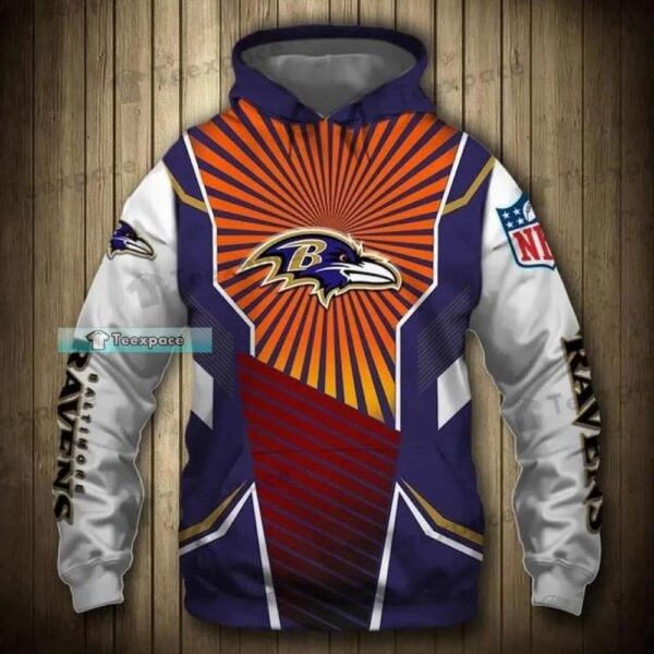 Baltimore Ravens Sunlight Stripes Hoodie 2