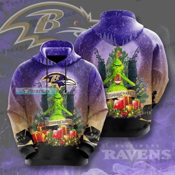 Baltimore Ravens The Grinch Chirstmas Hoodie 1