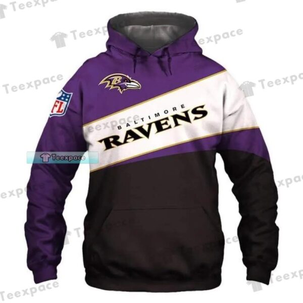 Baltimore Ravens Three Band Colours Hoodie 2