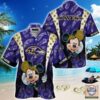Baltimore Ravens nfl mickey mouse Hawaiian Shirt custom for fan Baltimore Ravens nfl mickey mouse Hawaiian Shirt custom for fan
